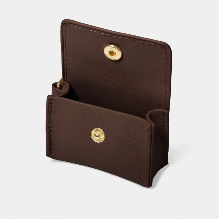 Katie Loxton Clip On Airpod Case Chocolate - Image 2