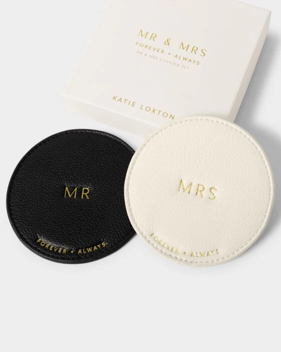 Katie Loxton 'Mr & Mrs' Coaster Set - Image 3