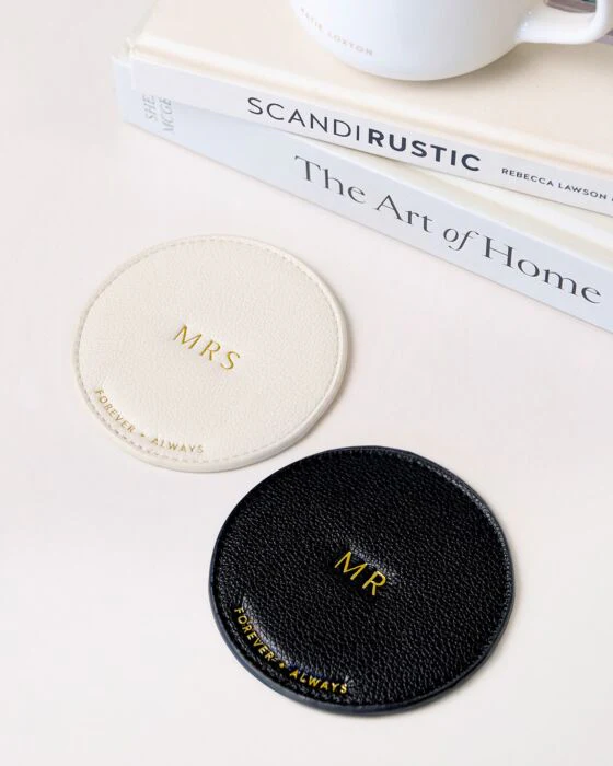 Katie Loxton 'Mr & Mrs' Coaster Set - Image 4