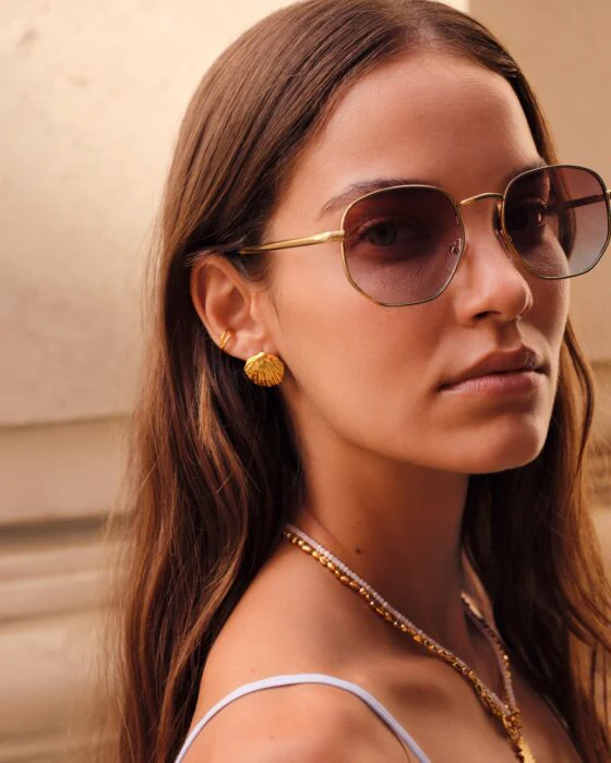 Katie Loxton Cochellia Waterproof Gold Earrings - Image 3