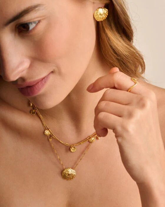 Katie Loxton Cochellia Twist Waterproof Gold Necklace - Image 3