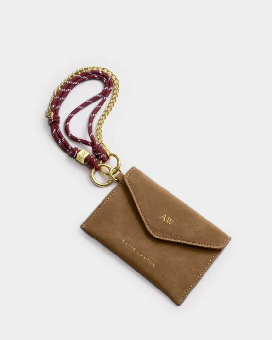 Katie Loxton Cord Purse Caramel Suedette - Image 5