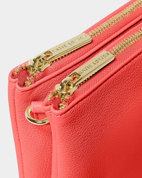 Katie Loxton Duo Pouch Sunset Coral - Image 2