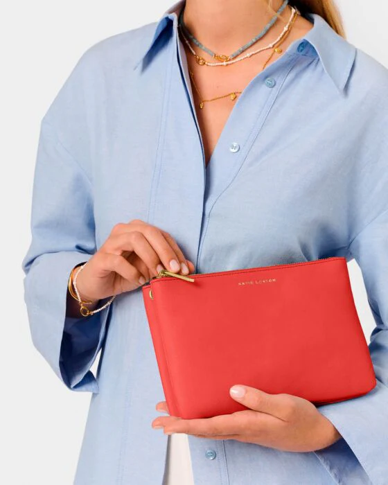 Katie Loxton Duo Pouch Sunset Coral - Image 3