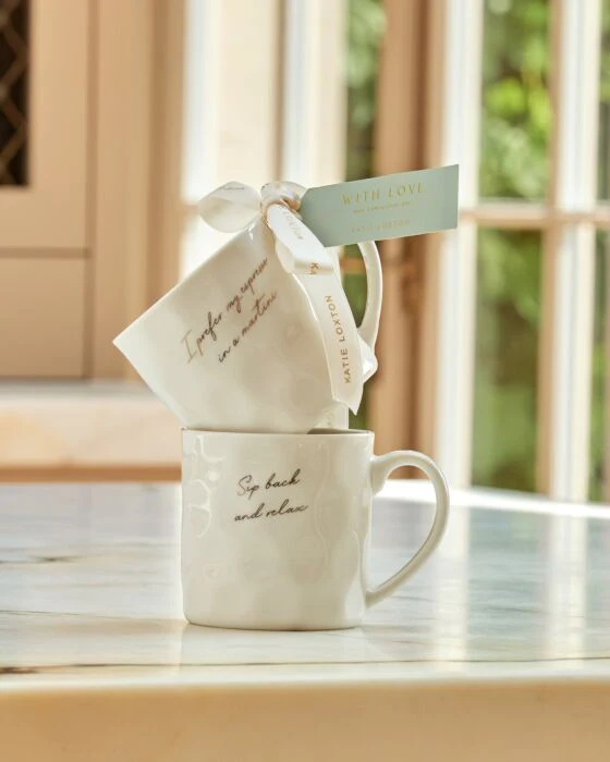 Katie Loxton Gift Bow Mug  'Sip Back And Relax' - Image 4