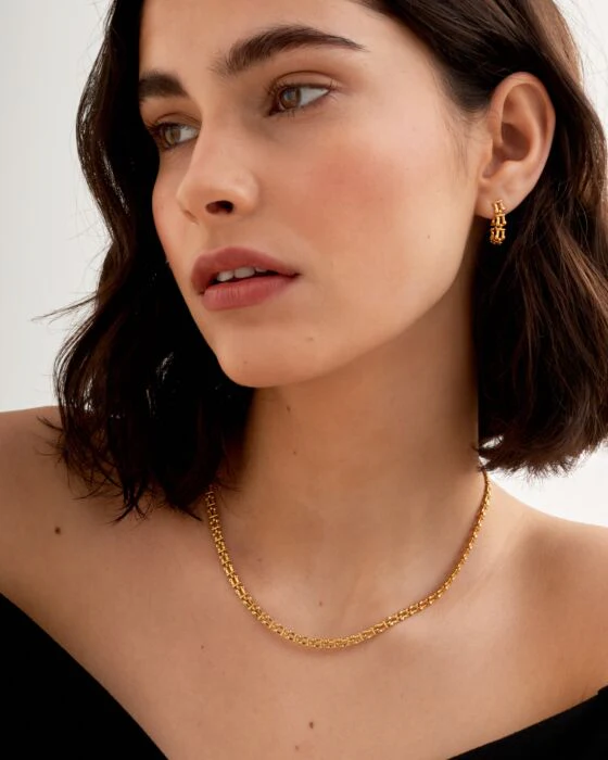 Katie Loxton Grecian Link Necklace Gold Coated - Image 3