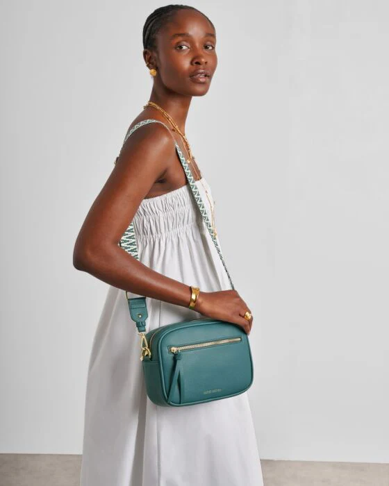 Katie Loxton Hallie Crossbody Bag Teal - Image 4