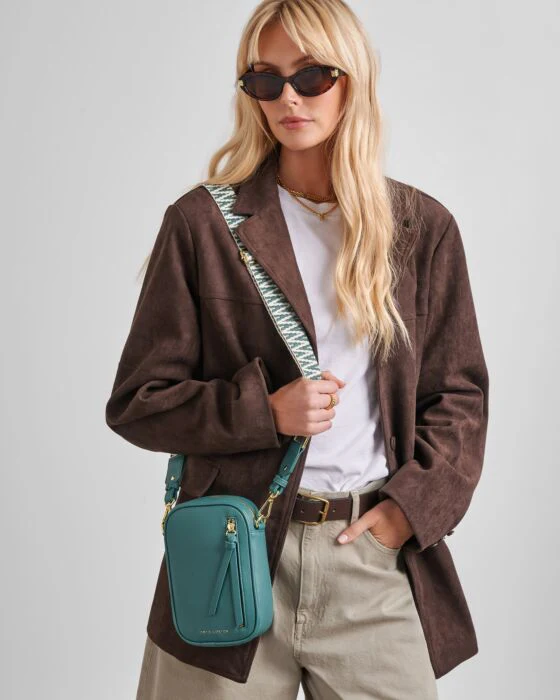 Katie Loxton Hallie Small Crossbody Bag Teal - Image 5