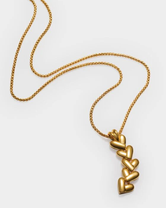 Katie Loxton Heart Link Waterproof Gold Necklace - Image 2