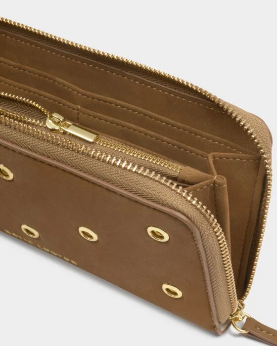 Katie Loxton Large Suedette Purse Caramel - Image 4