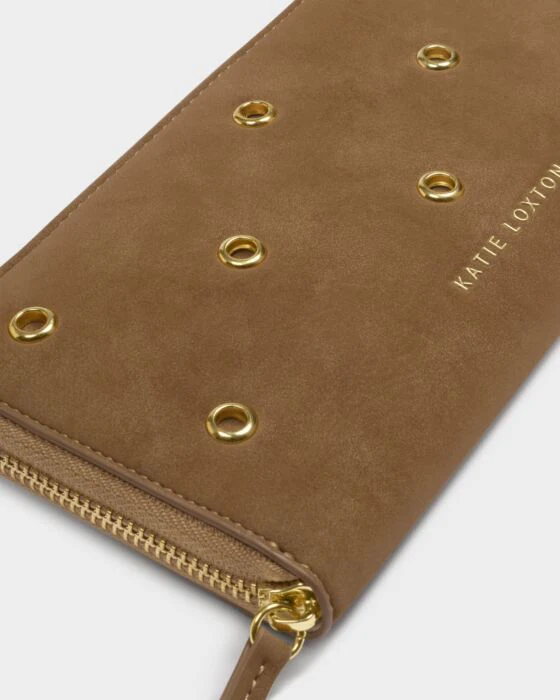 Katie Loxton Large Suedette Purse Caramel - Image 5