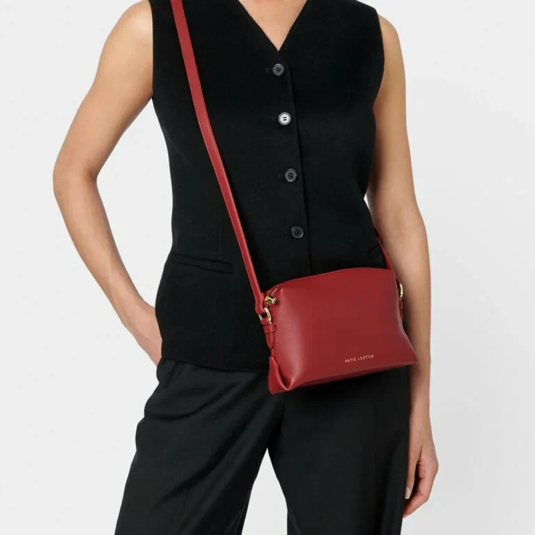 Katie Loxton Lily Crossbody Bag Garnet Red - Image 3