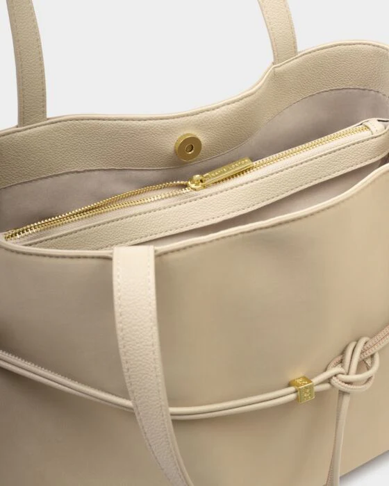 Katie Loxton Lori Suedette Tote Bag Desert Sand - Image 4