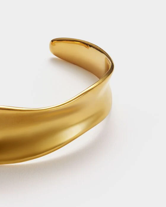 Katie Loxton Molten Luxe Bangle Gold Coated - Image 4