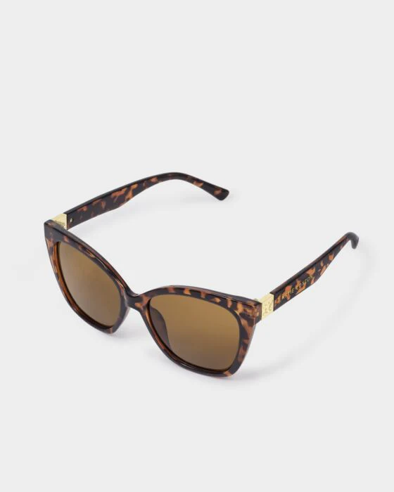 Katie Loxton Mykonos Sunglasses Dark Tortoiseshell - Image 2