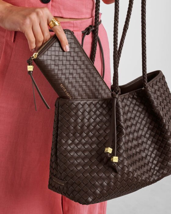Katie Loxton Nova Large Purse Chocolate - Image 3