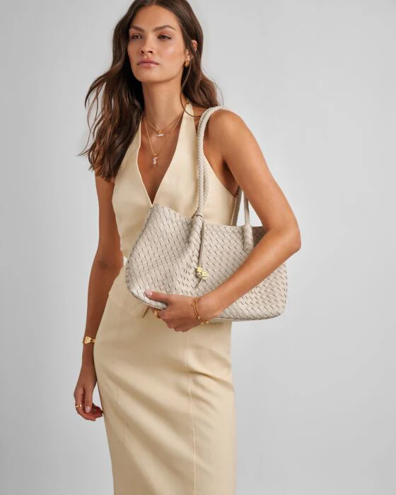 Katie Loxton Nova Small Shoulder Tote Oyster - Image 5
