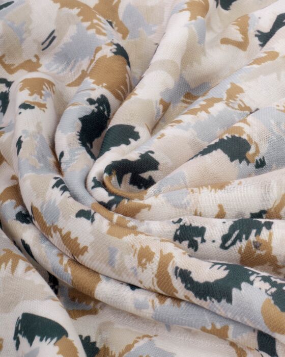 Katie Loxton Printed Scarf Terazzo Caramel - Image 2