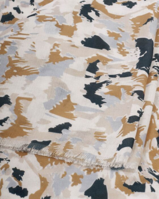 Katie Loxton Printed Scarf Terazzo Caramel - Image 3