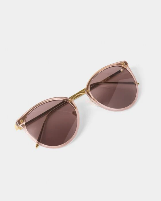 Katie Loxton Santorini Sunglasses Rose Gold Transparent / Gold - Image 4