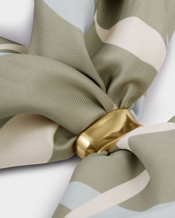 Katie Loxton Satin Multiway Scarf Sage - Image 2