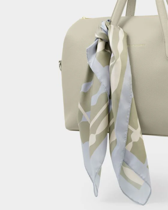 Katie Loxton Satin Multiway Scarf Sage - Image 3