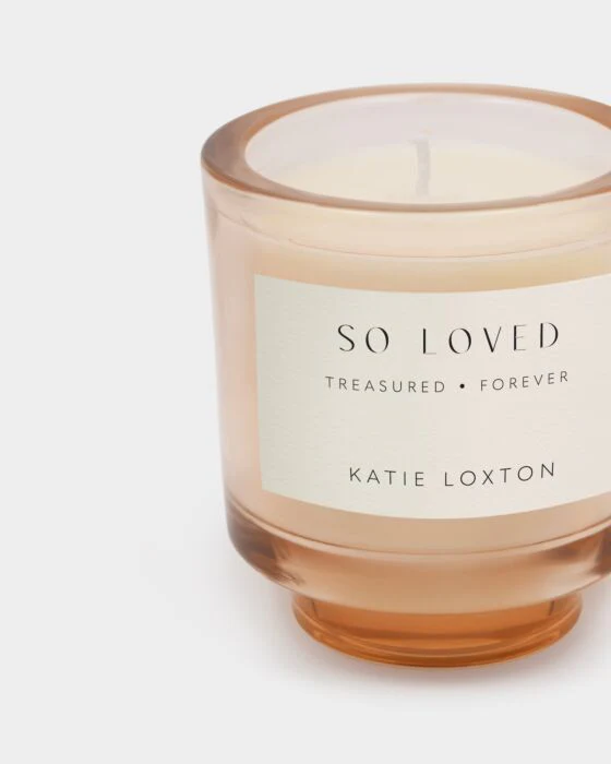 Katie Loxton Sentiment Candle 'So Loved'  Peach Rose & Mandarin - Image 3