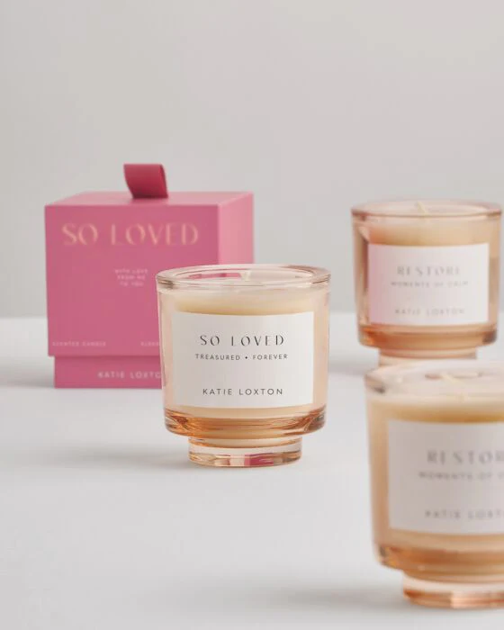 Katie Loxton Sentiment Candle 'So Loved'  Peach Rose & Mandarin - Image 4