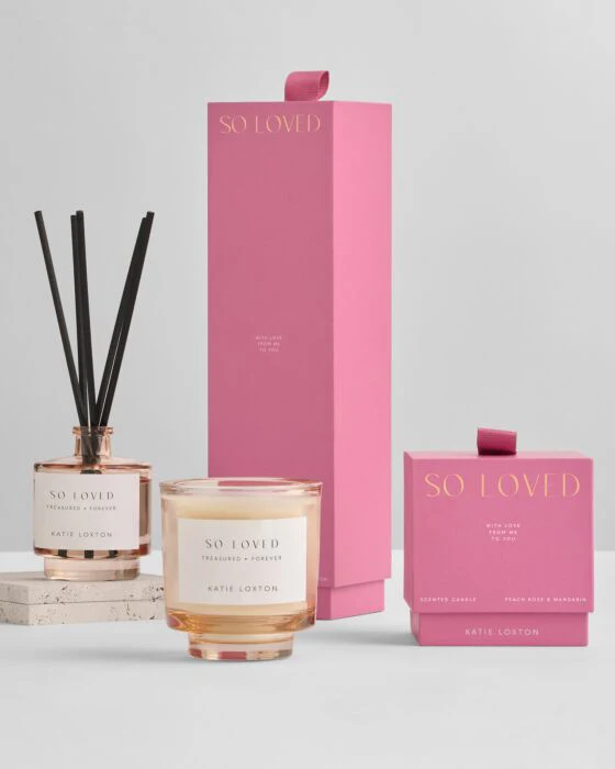 Katie Loxton Sentiment Reed Diffuser 'So Loved'  Peach Rose & Mandarin - Image 4