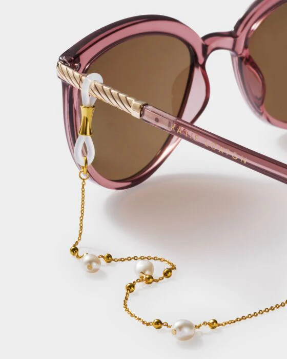 Katie Loxton Sol Pearl Sunglasses Chain Gold Coated - Image 3