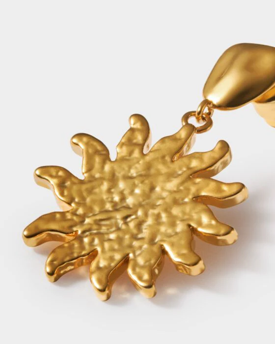 Katie Loxton Solesi Sun Waterproof Gold Earrings - Image 2