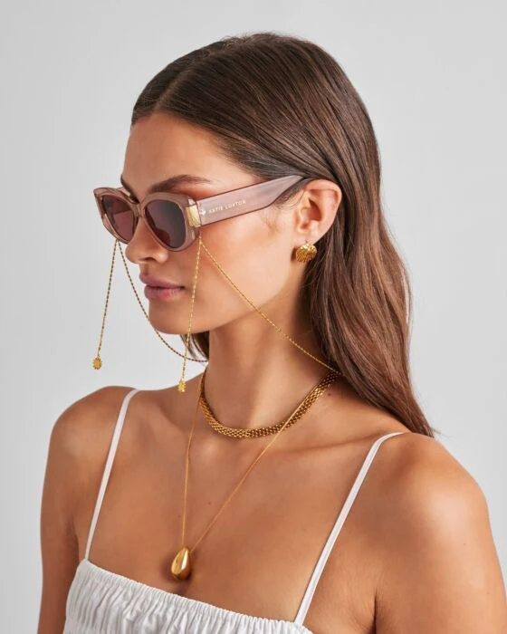 Katie Loxton Solesi Sun Sunglasses Chain Gold Coated - Image 2
