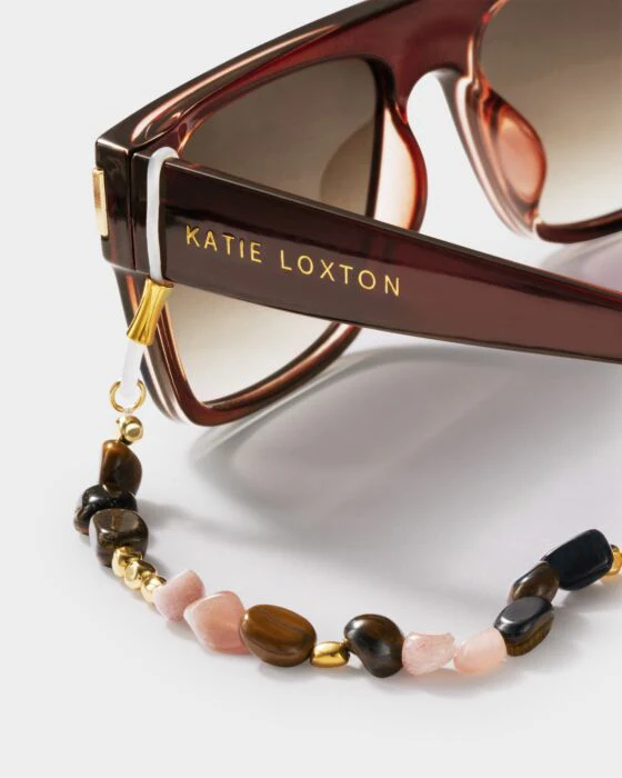 Katie Loxton Sunset Solesi Sunglasses Chain Gold Coated - Image 3