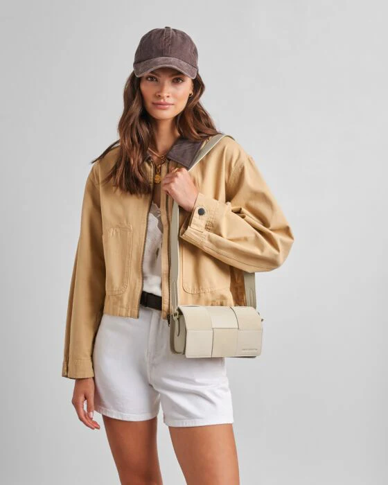 Katie Loxton Taya Suedette Crossbody Bag Off White - Image 4