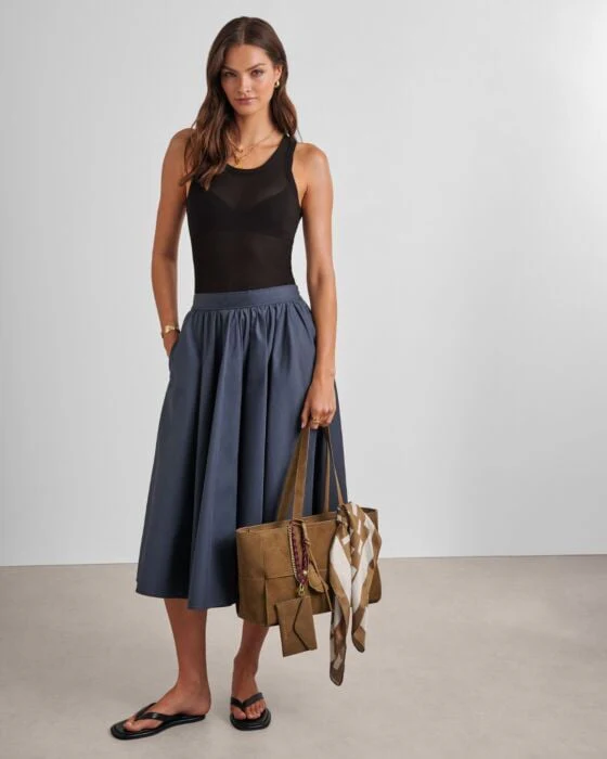 Katie Loxton Taya Hand Woven Suedette Tote Bag Caramel - Image 4