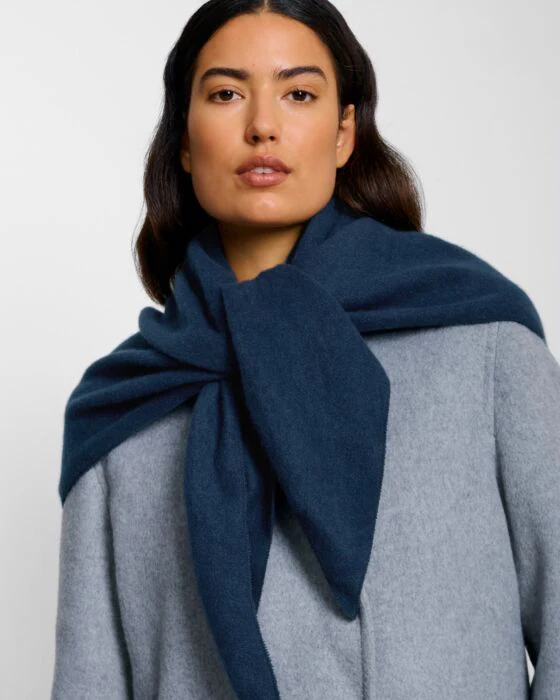 Katie Loxton Triangle Blanket Scarf Dark Navy - Image 2