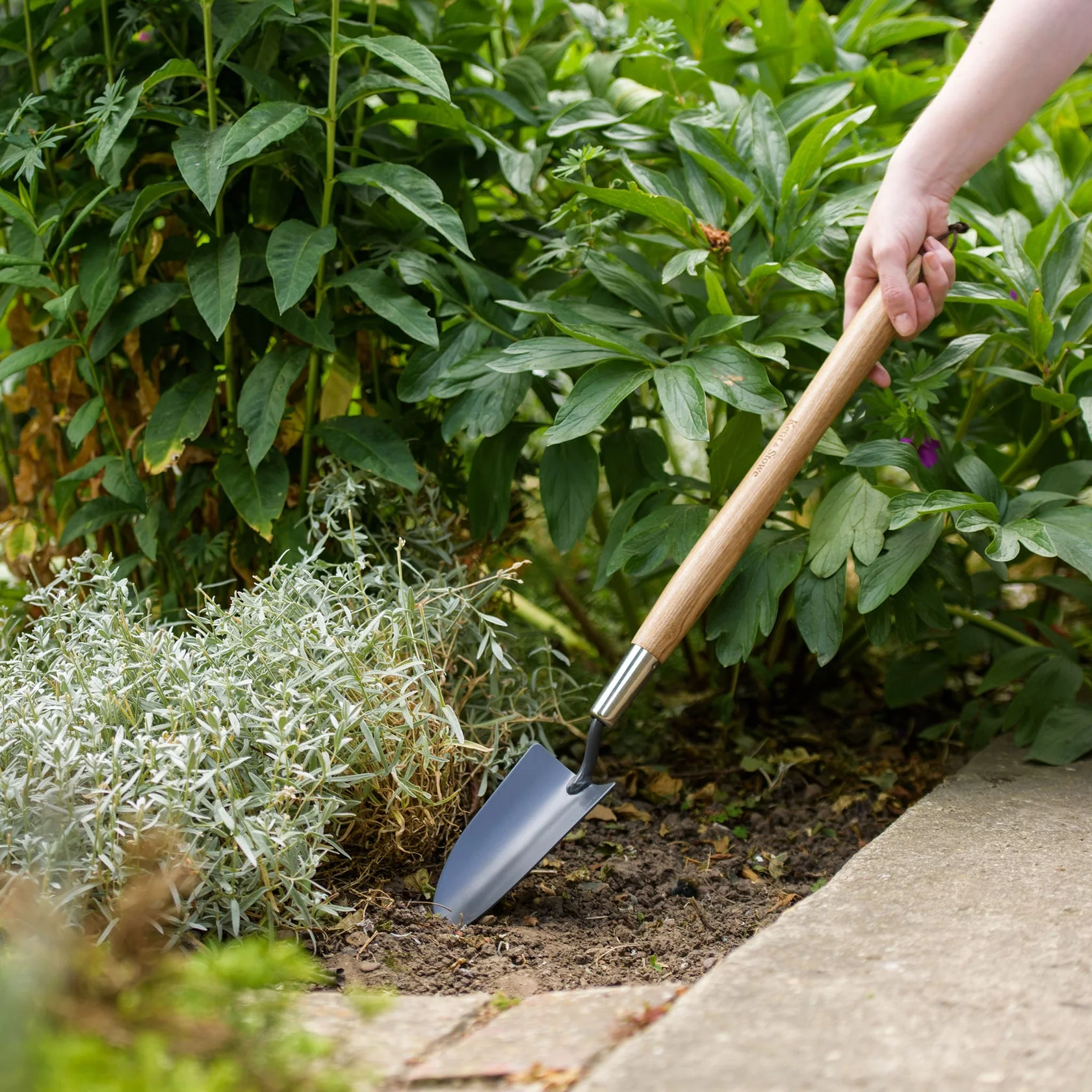 Kent & Stowe Carbon Steel Border Hand Trowel - Image 2