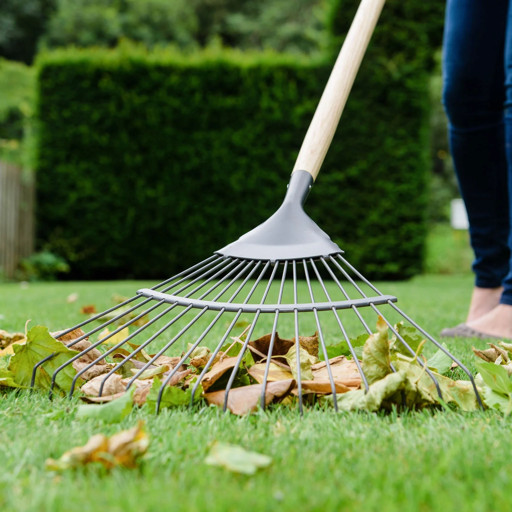 Kent & Stowe Carbon Steel Lawn & Leaf Rake - Image 2