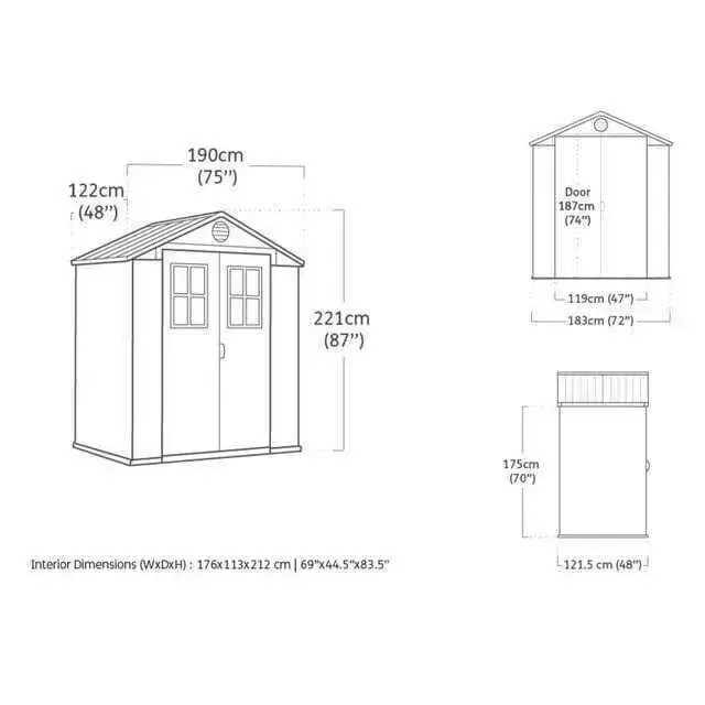 Keter Henley 6x4 shed - Image 3