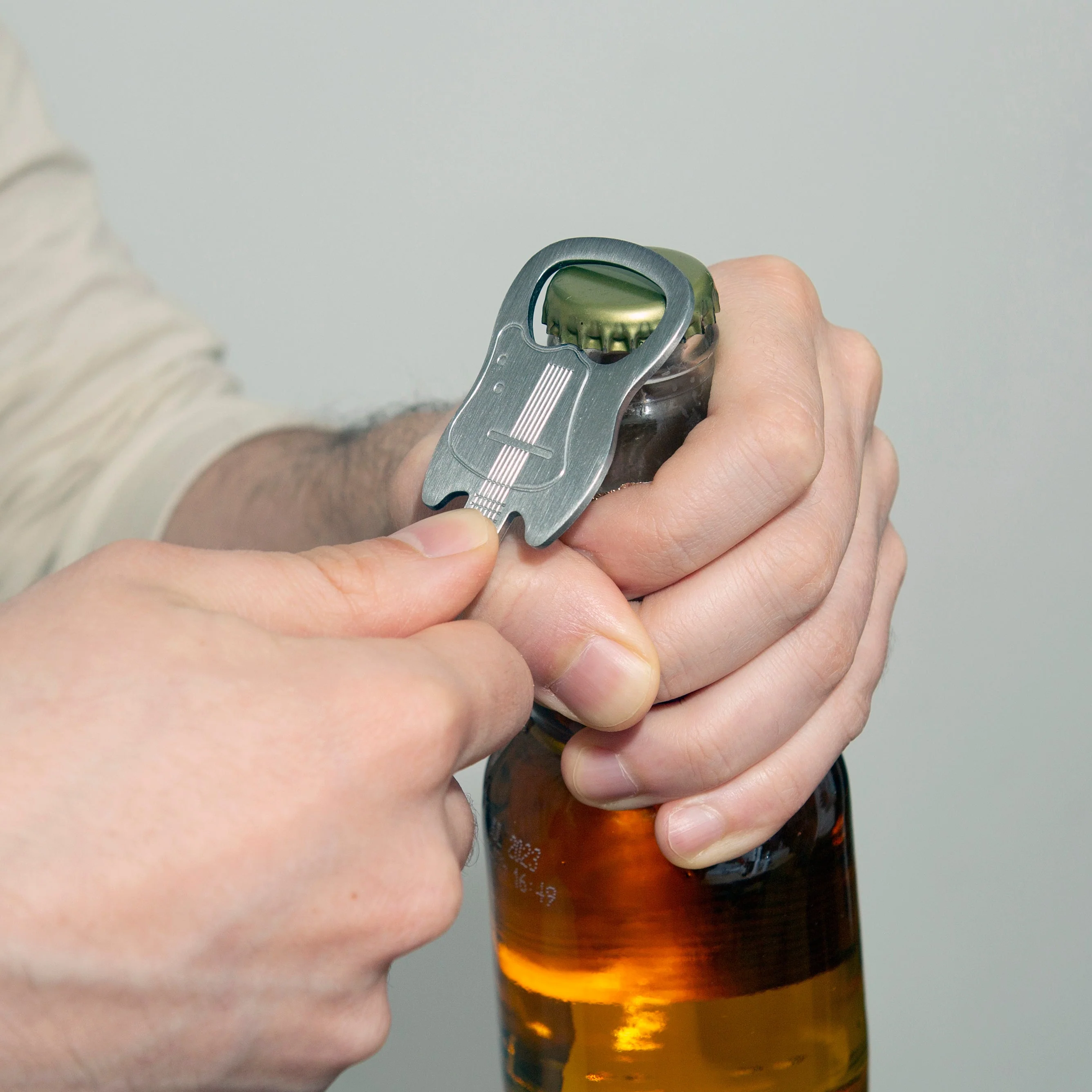 Kikkerland Guitar Keychain Bottle Opener - Image 3