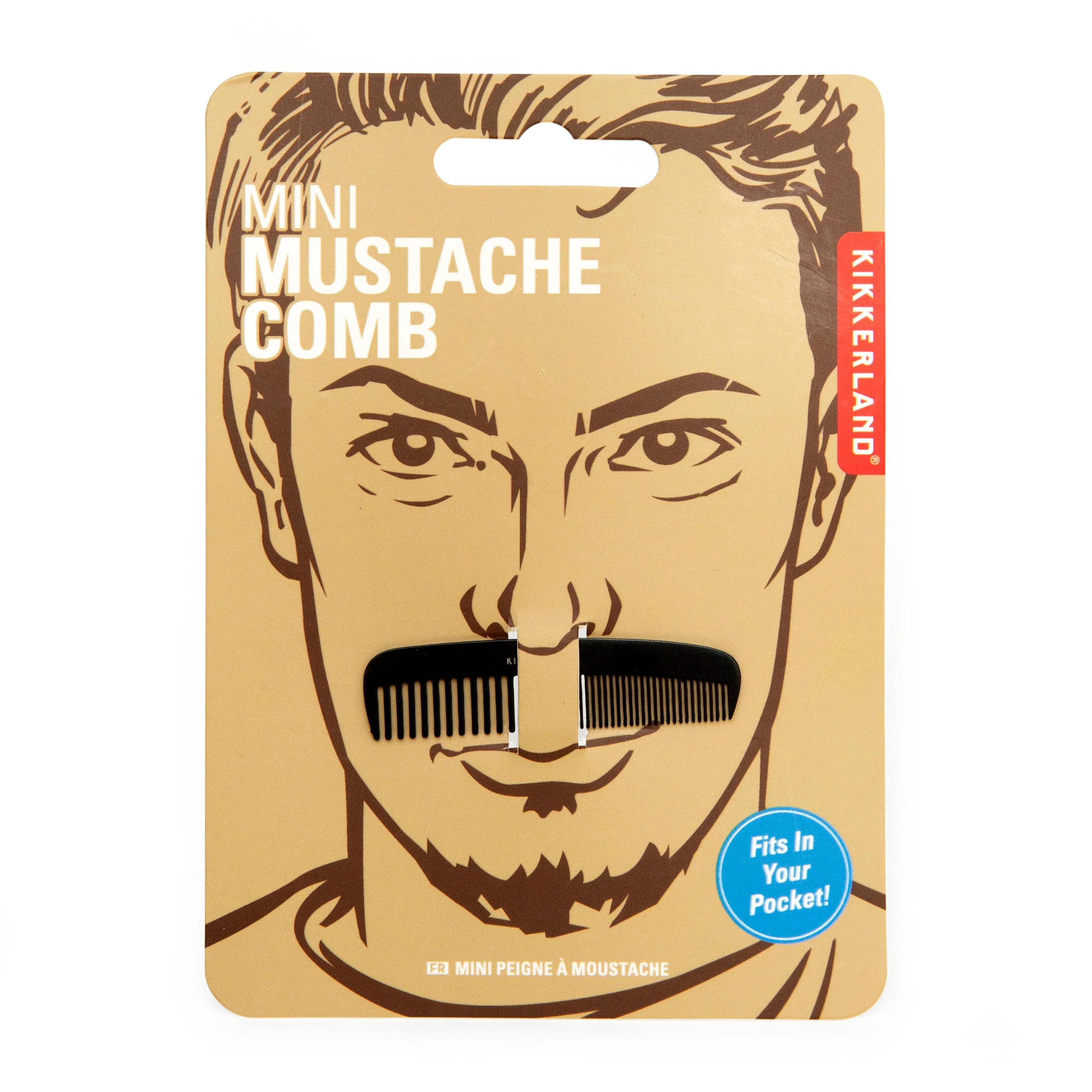 Kikkerland Mini Mustache Comb - Image 2