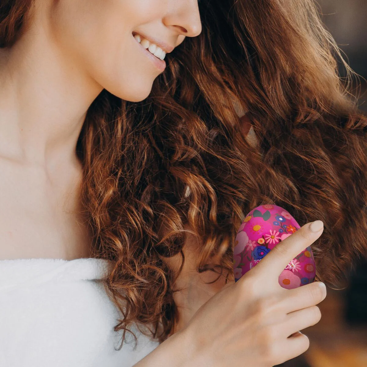 Legami Amazing Hair Detangling Hairbrush Flowers - Image 3