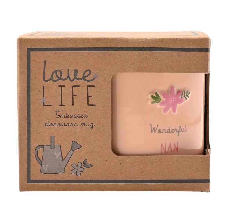 Love Life Embossed Mug - Nan - Image 2
