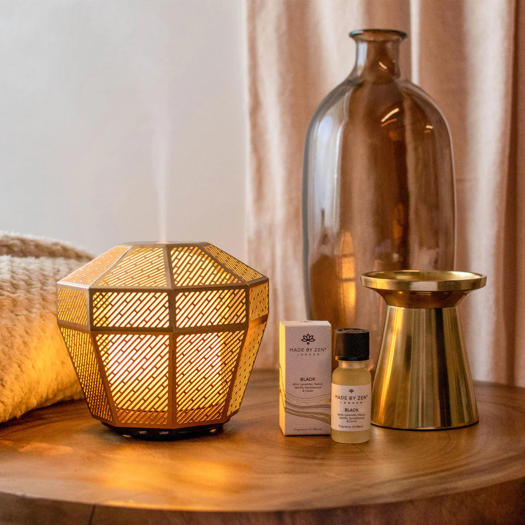 Made by Zen Luminarie Metallic Gold Aroma Diffuser Multi - Image 2