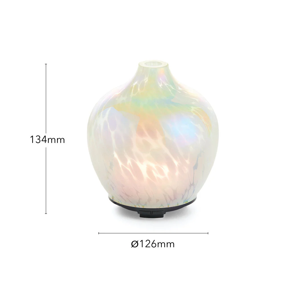 Made by Zen Mercura White Glass Electric Aroma Diffuser - Image 3