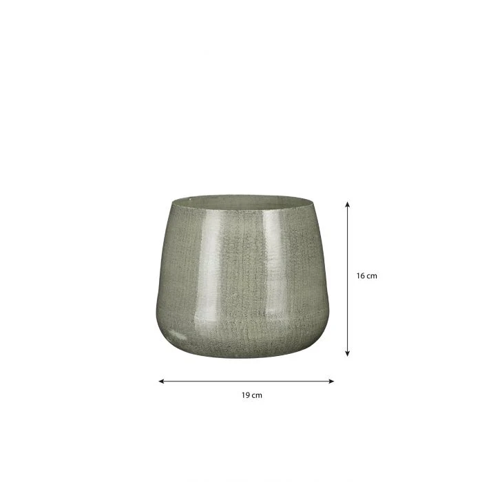 Mica Benson Iron Round Pot Grey 16cm - Image 3