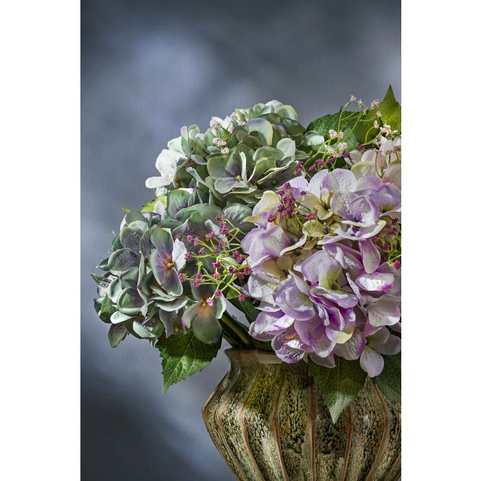 Mica Artificial Hydrangea Stem Green 51cm - Image 2