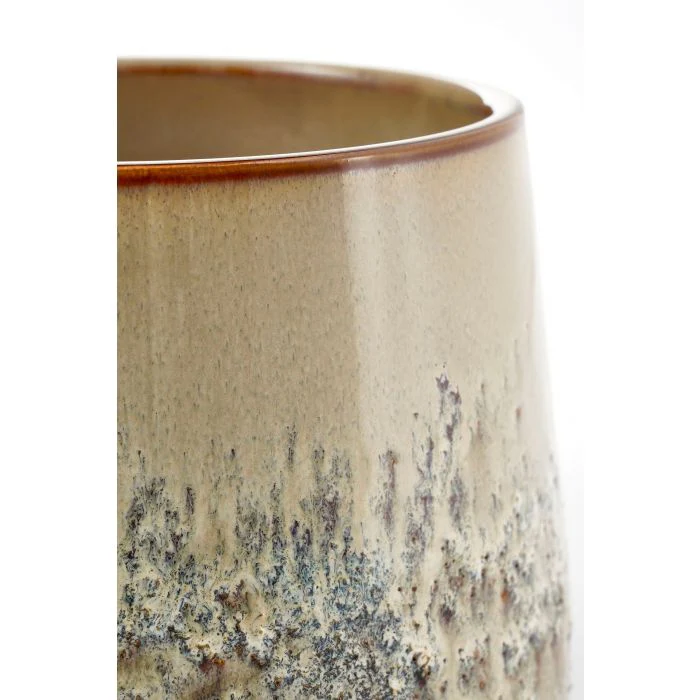 Mica Mylo Ceramic Round Pot Beige 19cm - Image 2