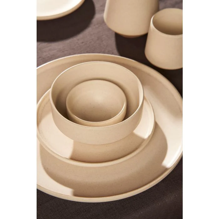 Mica Nika Stoneware Plate Off White 17.5cm - Image 2