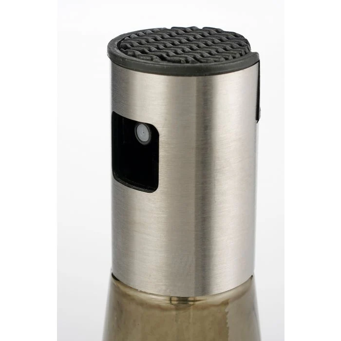 Mica Recycled Glass Oil & Vinegar Bottle Grey - Image 2